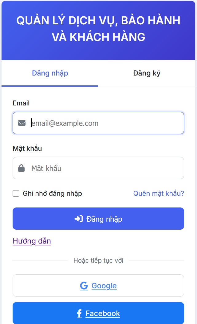 Hình 1 - Đăng ký & Đăng nhập